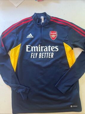 Men’s M Adidas Arsenal 2/4 zip EUC